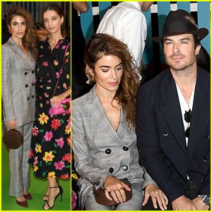 Nikki Reed & Ian Somerhalder Sit Front Row at Escada Fashion Show
